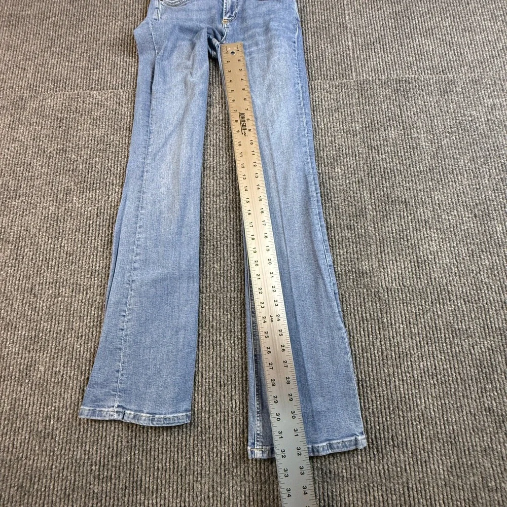 Zara Women Size 2 Light Wash Bootcut Flare Denim Jeans Blue 3175/043/400/34